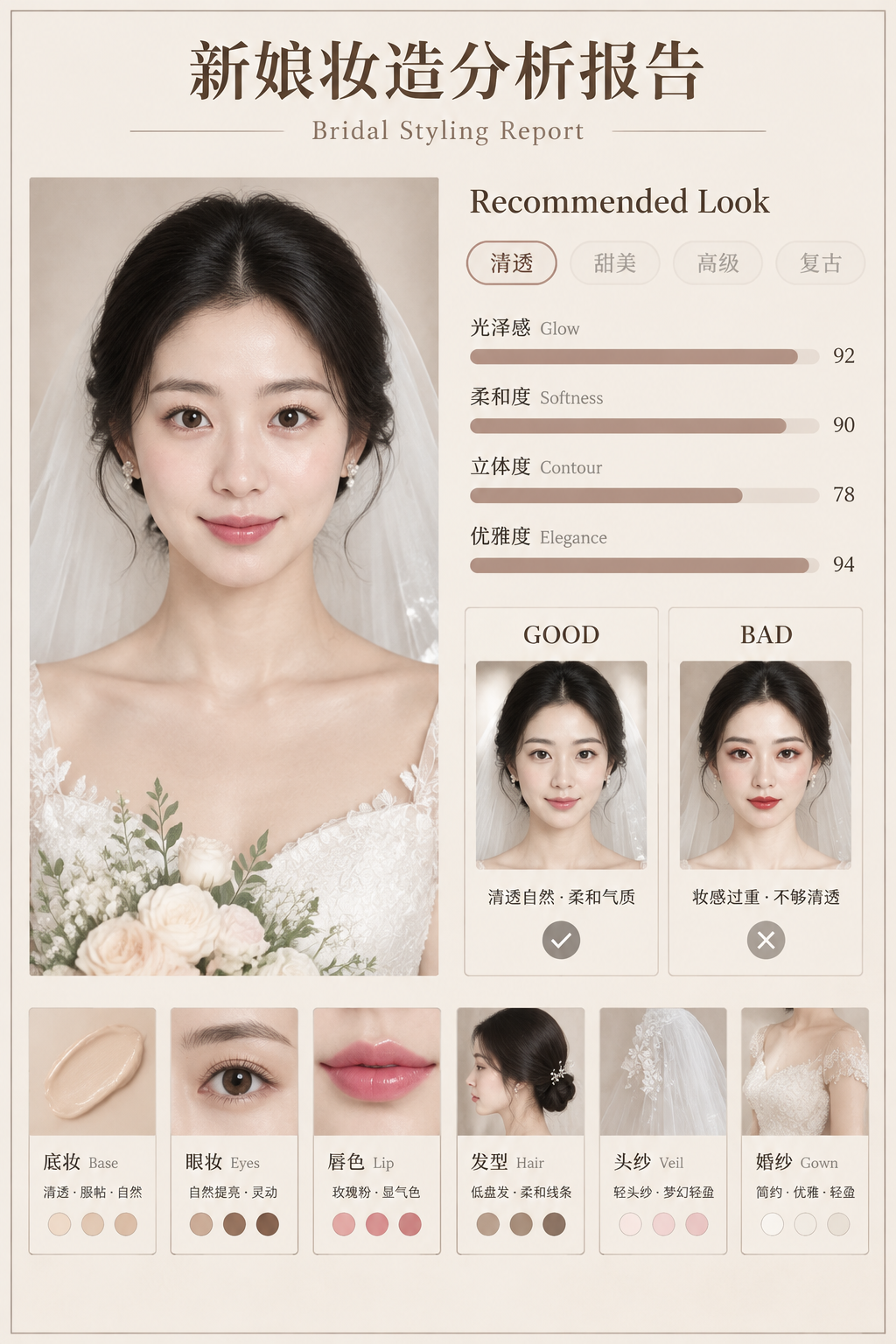 妆造分析报告模板示例